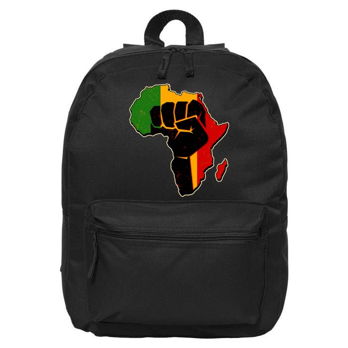 African Black Power Fist 16 in Basic Backpack