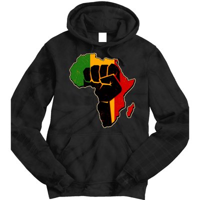 African Black Power Fist Tie Dye Hoodie