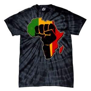 African Black Power Fist Tie-Dye T-Shirt