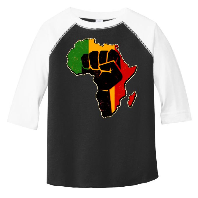 African Black Power Fist Toddler Fine Jersey T-Shirt