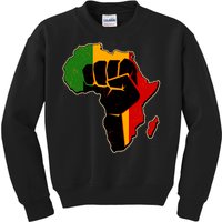 African Black Power Fist Kids Sweatshirt