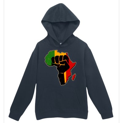 African Black Power Fist Urban Pullover Hoodie