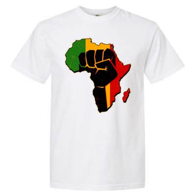 African Black Power Fist Garment-Dyed Heavyweight T-Shirt