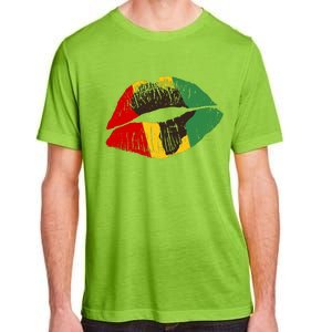 African Colors Lipstick Print Adult ChromaSoft Performance T-Shirt