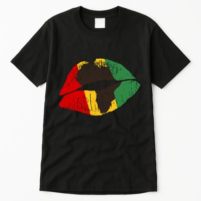 African Colors Lipstick Print Tall T-Shirt