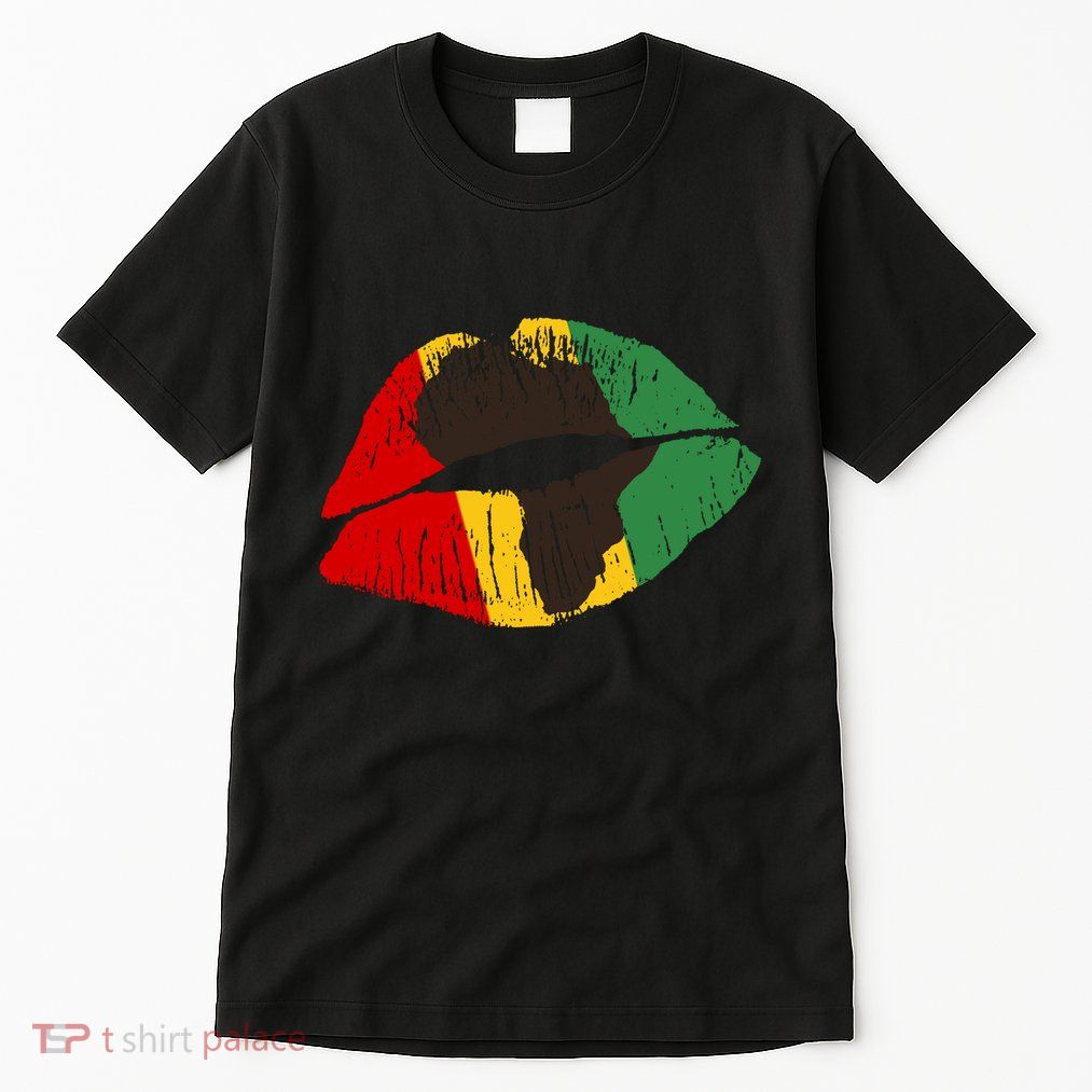 African Colors Lipstick Print Tall T-Shirt