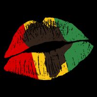 African Colors Lipstick Print Bag