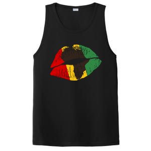 African Colors Lipstick Print PosiCharge Competitor Tank