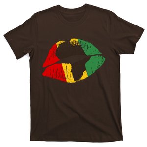 African Colors Lipstick Print T-Shirt