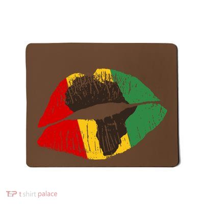 African Colors Lipstick Print Mousepad