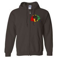 African Colors Lipstick Print Full Zip Hoodie