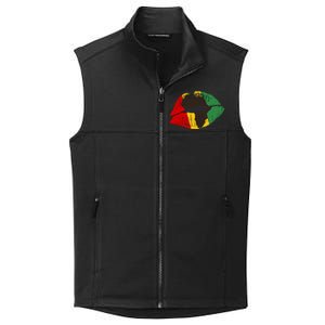 African Colors Lipstick Print Collective Smooth Fleece Vest