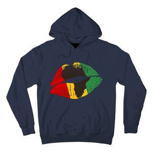 African Colors Lipstick Print Tall Hoodie