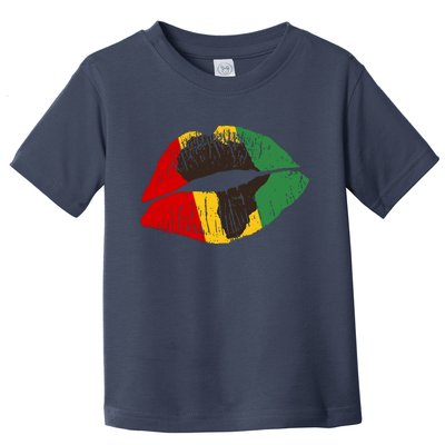 African Colors Lipstick Print Toddler T-Shirt