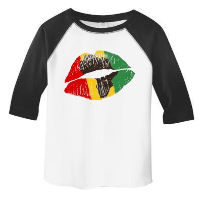 African Colors Lipstick Print Toddler Fine Jersey T-Shirt