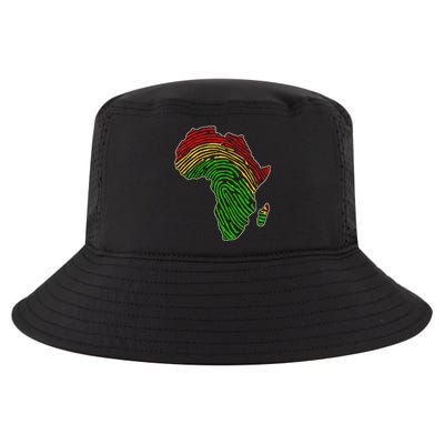 African Flag Colors Fingerprint Cool Comfort Performance Bucket Hat