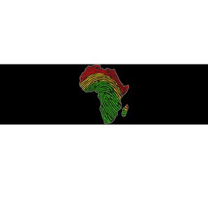 African Flag Colors Fingerprint Bumper Sticker