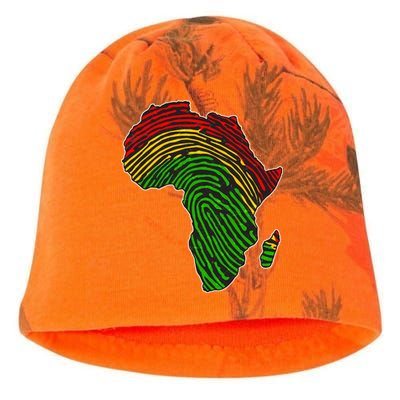 African Flag Colors Fingerprint Kati - Camo Knit Beanie