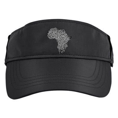 African Heritage Map Adult Drive Performance Visor