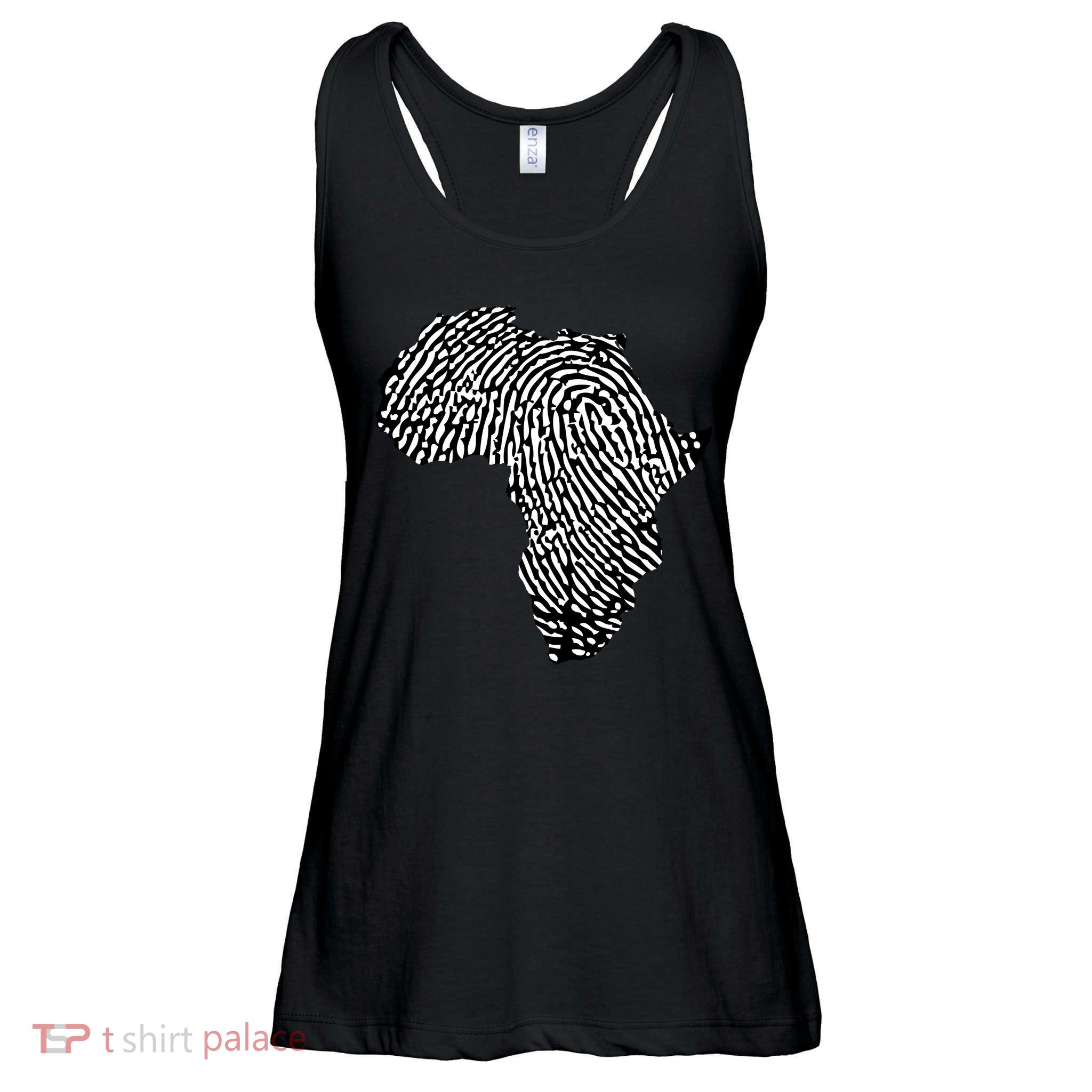 African Heritage Map Ladies Essential Flowy Tank