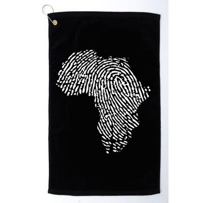 African Heritage Map Platinum Collection Golf Towel