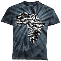 African Heritage Map Kids Tie-Dye T-Shirt