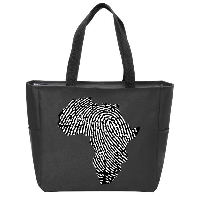 African Heritage Map Zip Tote Bag