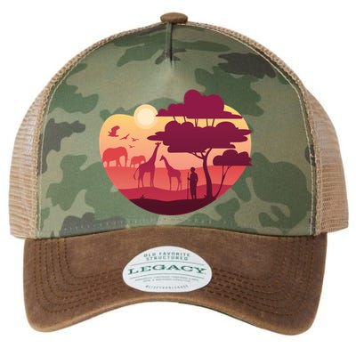 African Landscape Legacy Tie Dye Trucker Hat