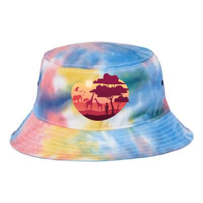 African Landscape Tie Dye Newport Bucket Hat