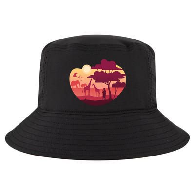 African Landscape Cool Comfort Performance Bucket Hat