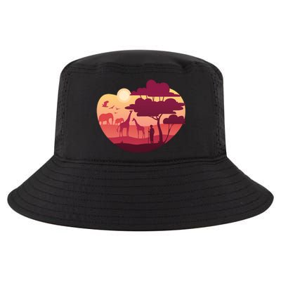 African Landscape Cool Comfort Performance Bucket Hat