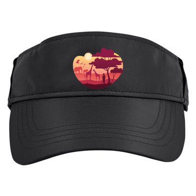 African Landscape Adult Drive Performance Visor