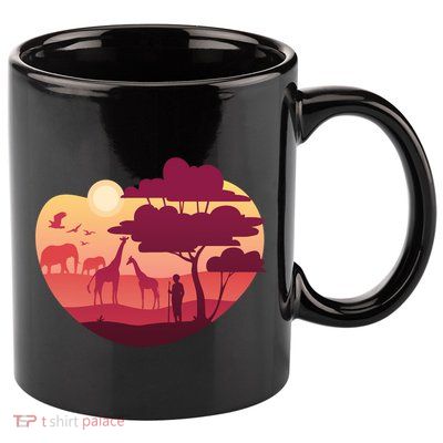 African Landscape 11oz C Handle Ceramic Mug