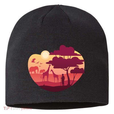 African Landscape Sustainable Beanie