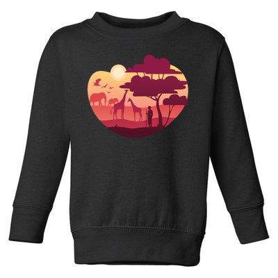 African Landscape Toddler Sweatshirt