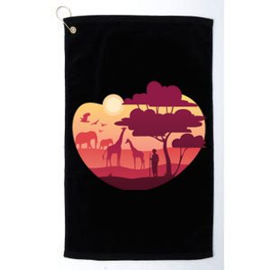 African Landscape Platinum Collection Golf Towel