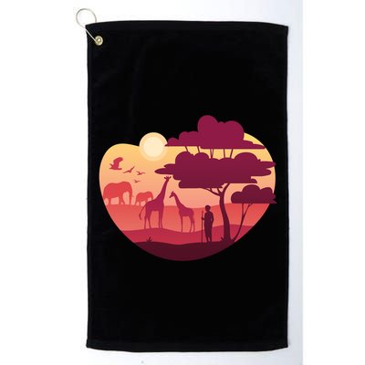 African Landscape Golf Towel