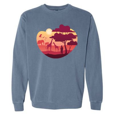 African Landscape Garment-Dyed Sweatshirt