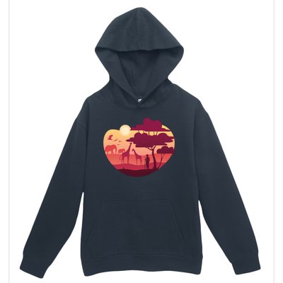 African Landscape Urban Pullover Hoodie