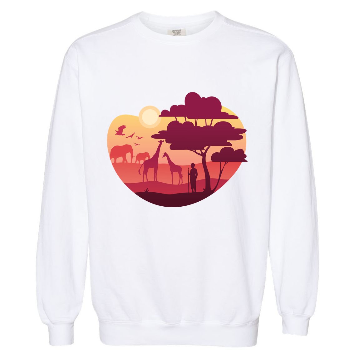 African Landscape Garment-Dyed Sweatshirt