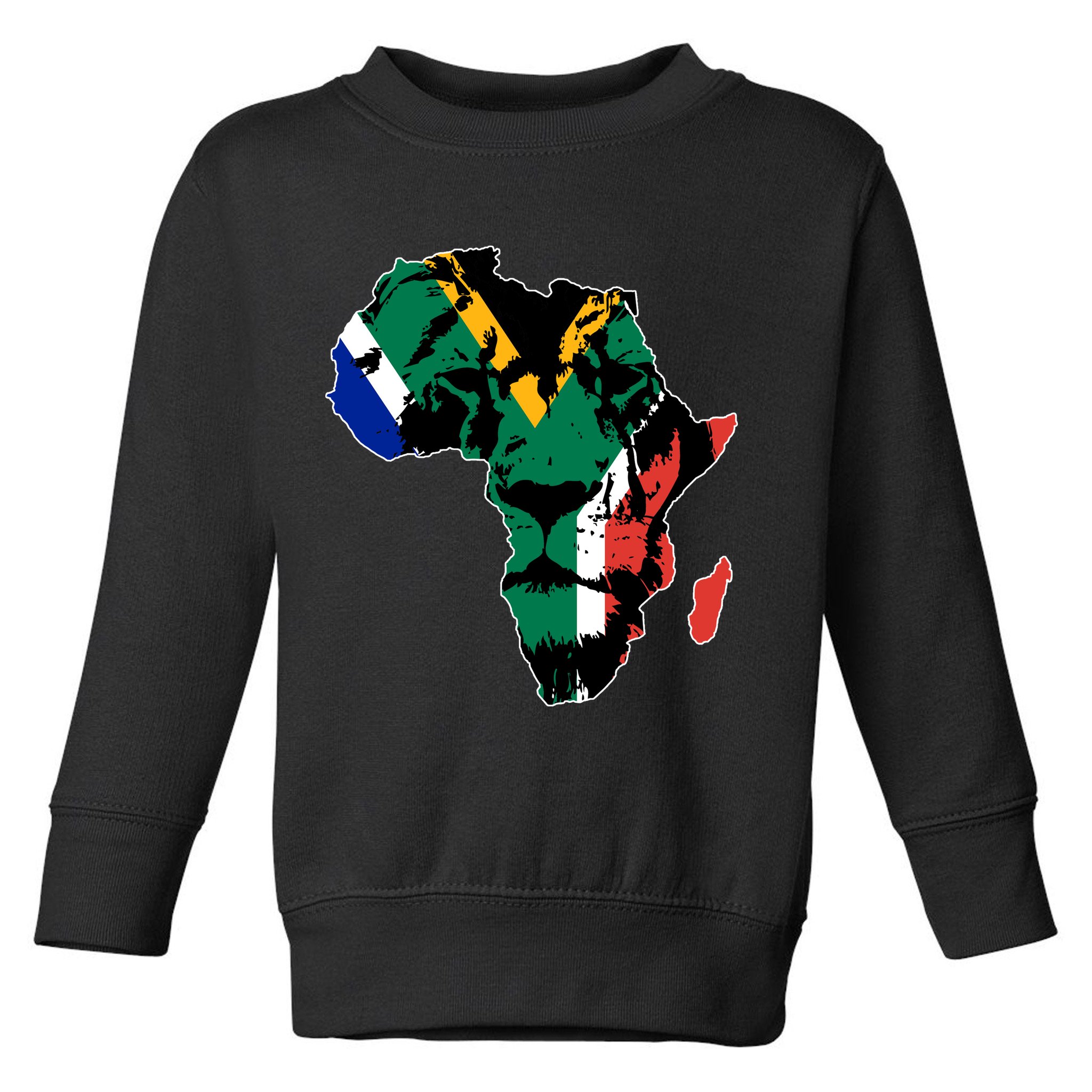 African Lion Flag Toddler Sweatshirt