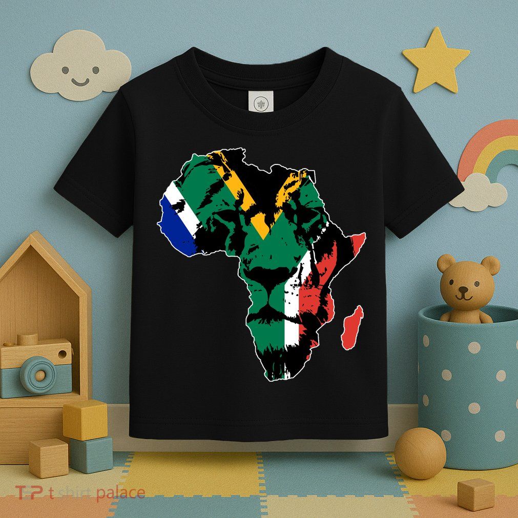 African Lion Flag Toddler T-Shirt