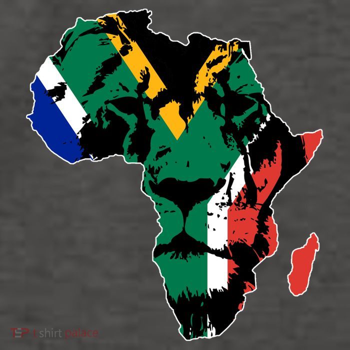 African Lion Flag Vector Backpack