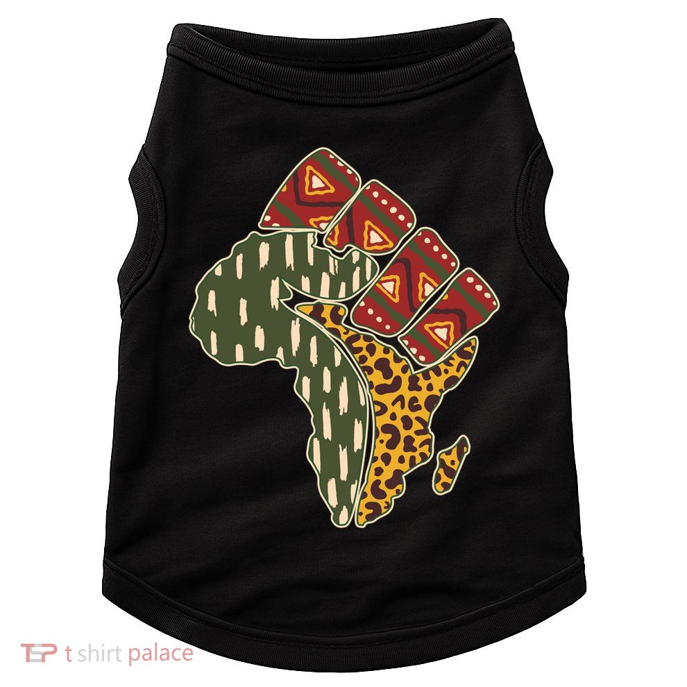 African Patterns Protest Fist Doggie Tank