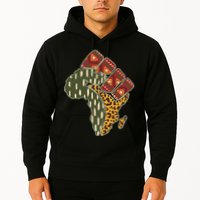 African Patterns Protest Fist Hoodie