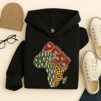 African Patterns Protest Fist Hoodie