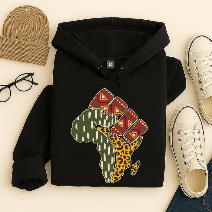 African Patterns Protest Fist Hoodie