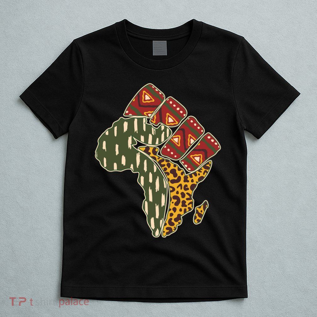 African Patterns Protest Fist T-Shirt