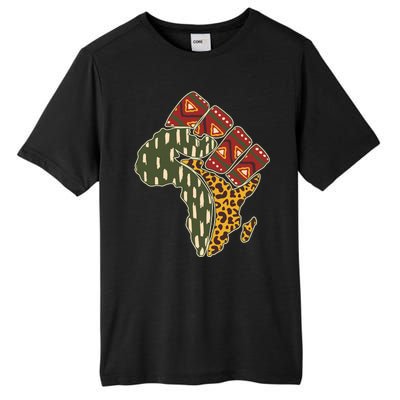 African Patterns Protest Fist Tall Fusion ChromaSoft Performance T-Shirt