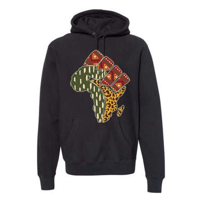 African Patterns Protest Fist Premium Hoodie